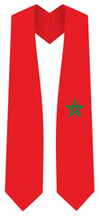 Morocco Graduation Stole -  Morocco Flag Sash