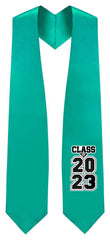 Emerald Green "Class of 2023" Graduation Stole