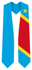 The Rep of the Congo Graduation Stole - The Rep of the Congo Flag Sash