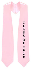 Pink "Class of 2020" Graduation Stole - Stoles.com