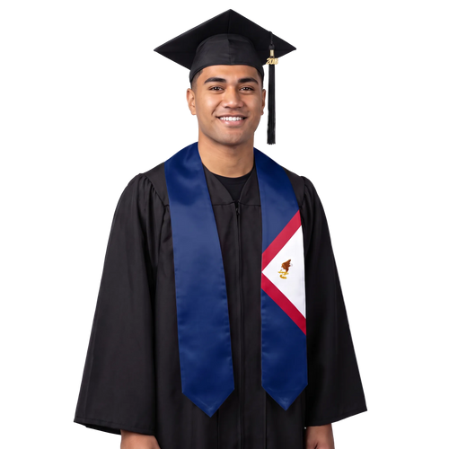 American Samoa Graduation Stole -  American Samoa Flag Sash