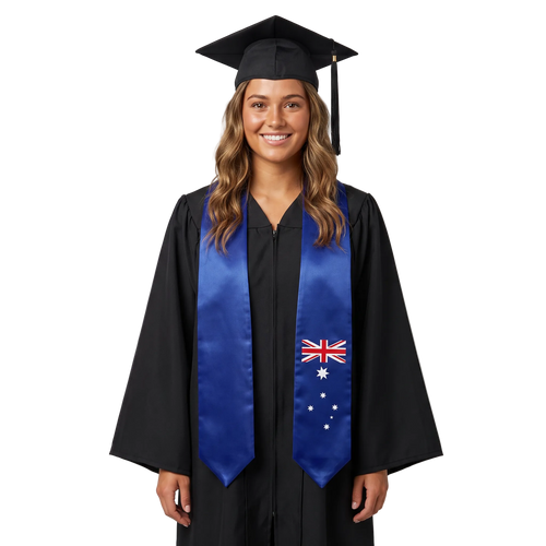 Australia Graduation Stole -  Australia Flag Sash