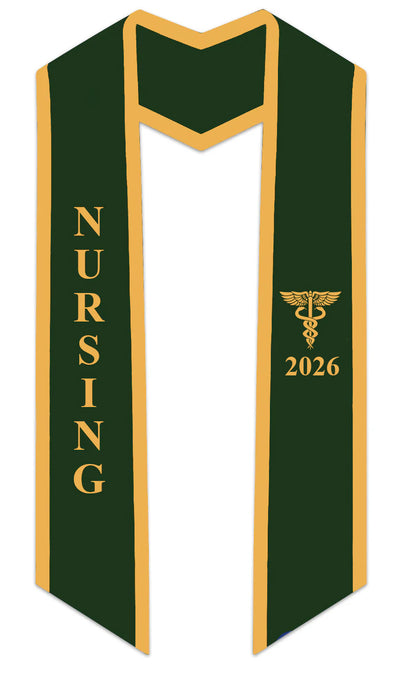 2026 Nursing Graduation Stole with Trim