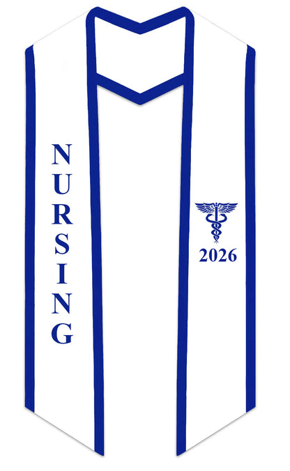 2026 Nursing Graduation Stole with Trim