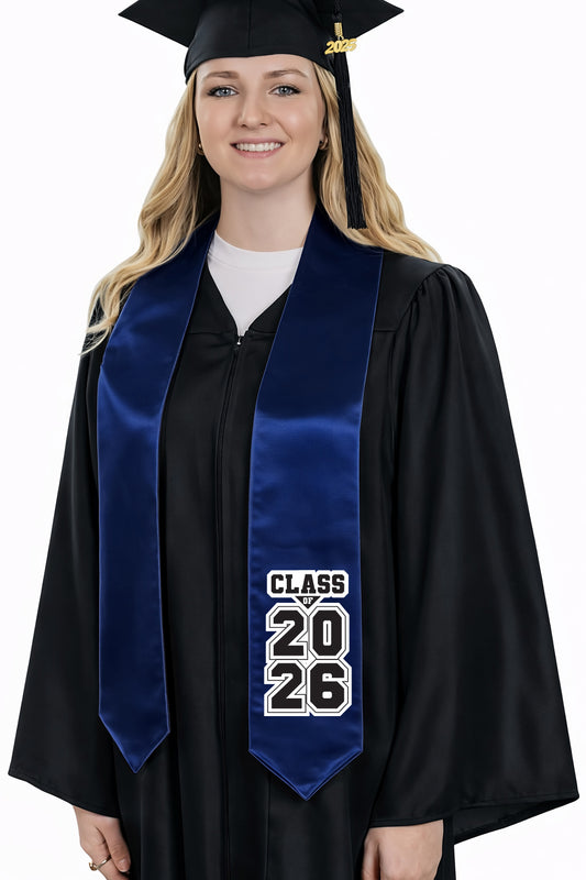 Navy "Class of 2025/2026" Graduation Stole