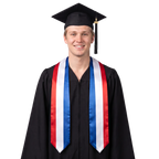 Netherlands graduation stole featuring the Dutch flag, perfect for graduation ceremonies and cultural celebrations.