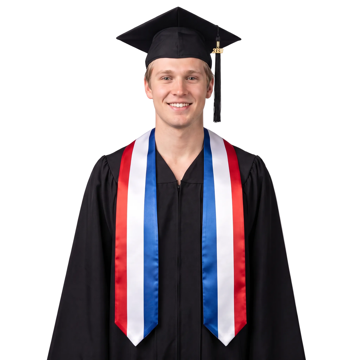 Netherlands graduation stole featuring the Dutch flag, perfect for graduation ceremonies and cultural celebrations.