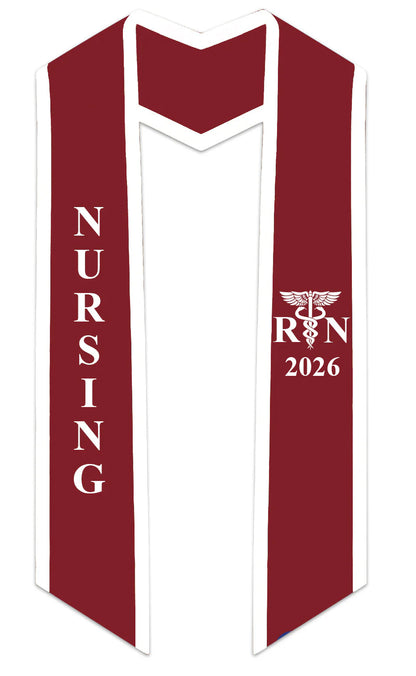 2026 RN Nursing Graduation Stole with Trim
