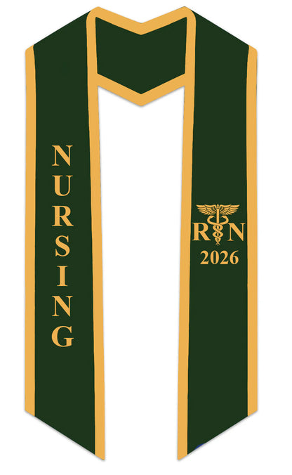 2026 RN Nursing Graduation Stole with Trim