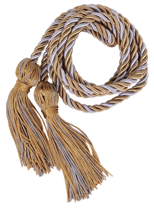 Antique Gold and Silver Two Color Graduation Honor Cord