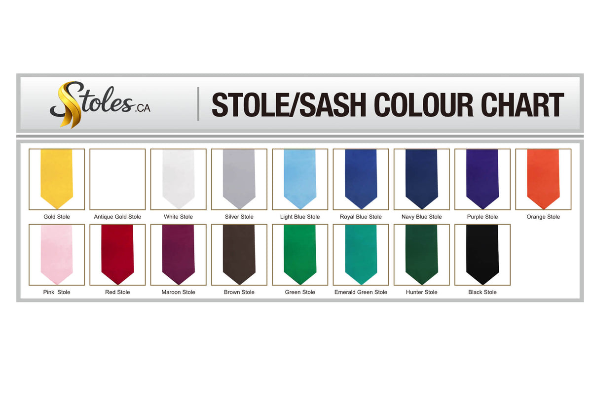 Stoler Colours Size & Colour Charts – Stoles Canada