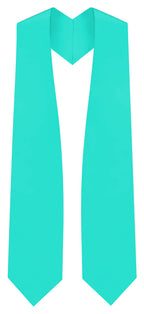 Turquoise University & College Graduation Stole