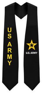 Black U.S. Army Stole (New Logo)