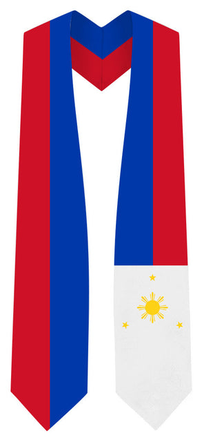 Philippines Graduation Stole -  Filipino Flag Sash