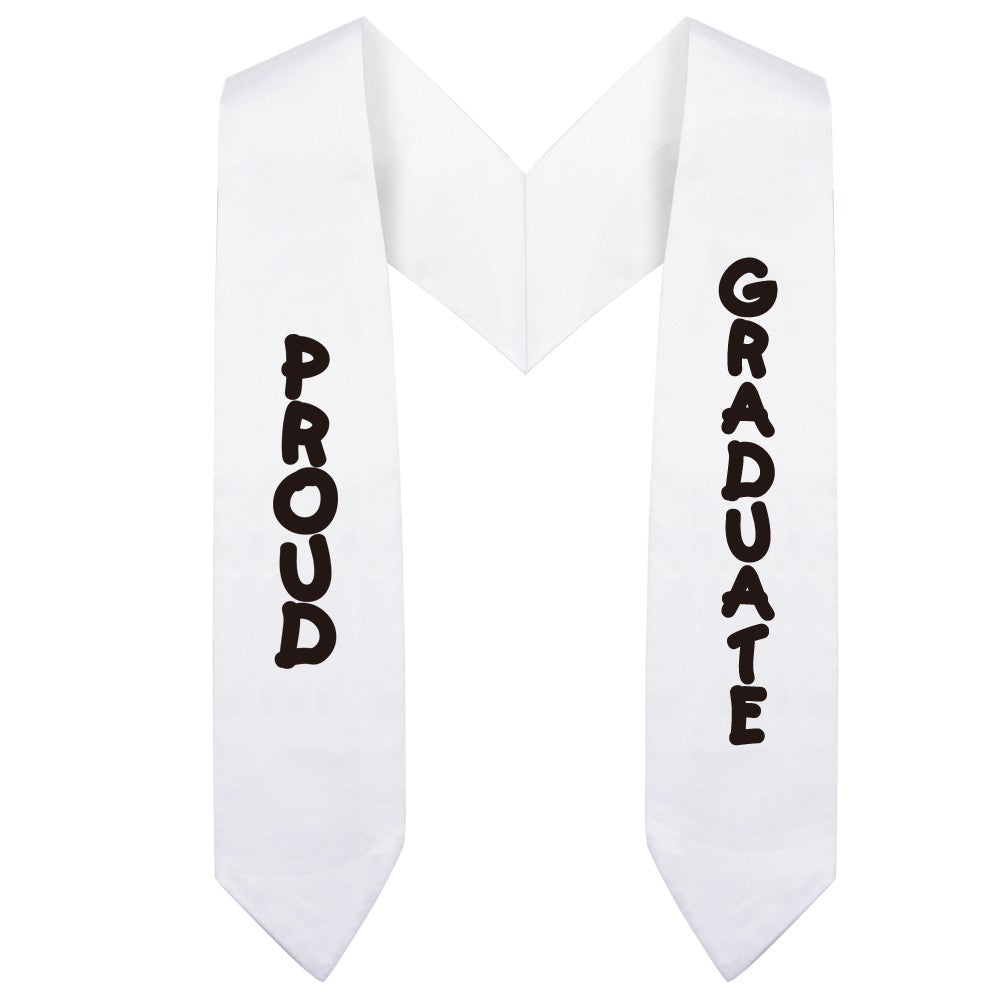 White Preschool & Kindergarten Imprinted Graduation Stole - Stoles.com