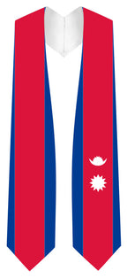 Nepal Graduation Stole -  Nepal Flag Sash