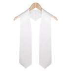 White Graduation Stole - Stoles.com