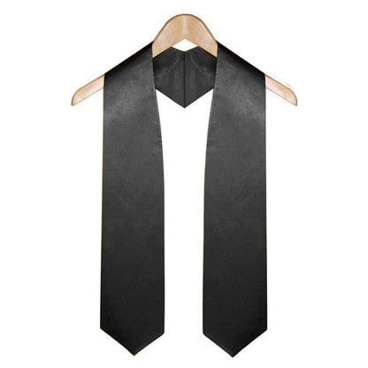 Black Graduation Stole - Stoles.com