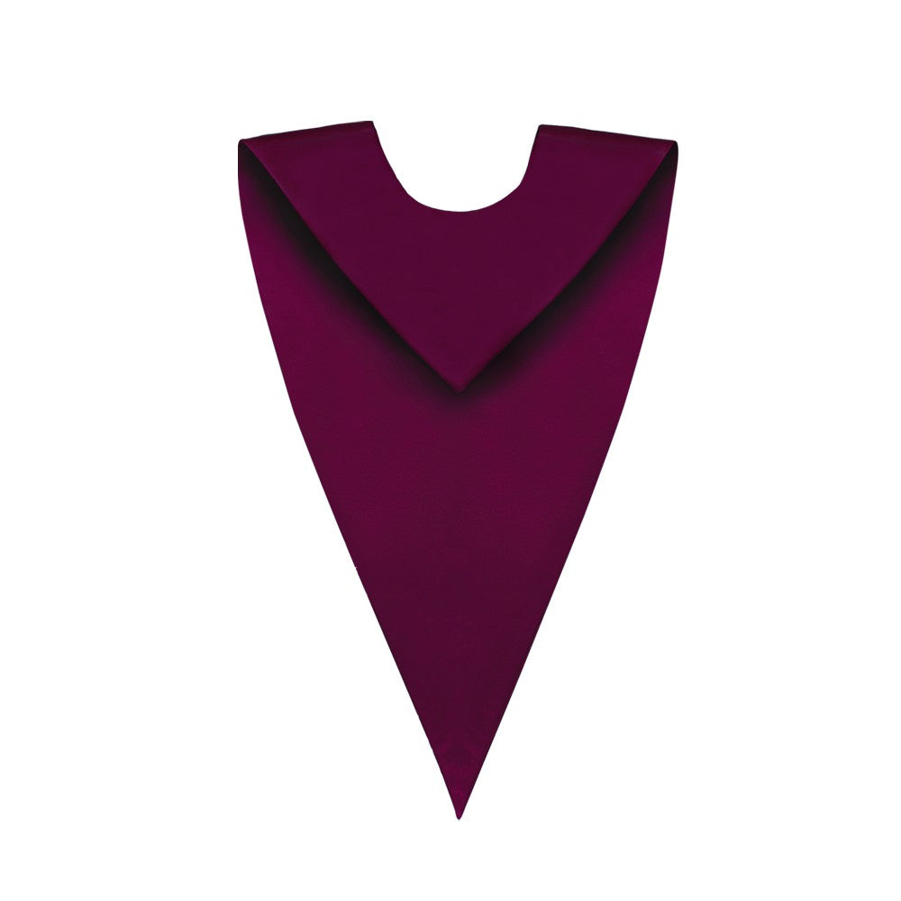 Maroon V-Neck Choir Stole - Stoles.com