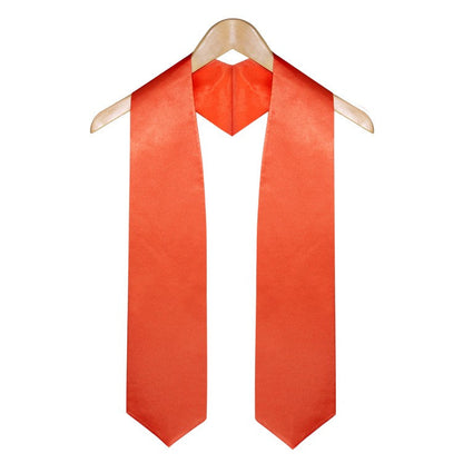 Orange Graduation Stole - Stoles.com