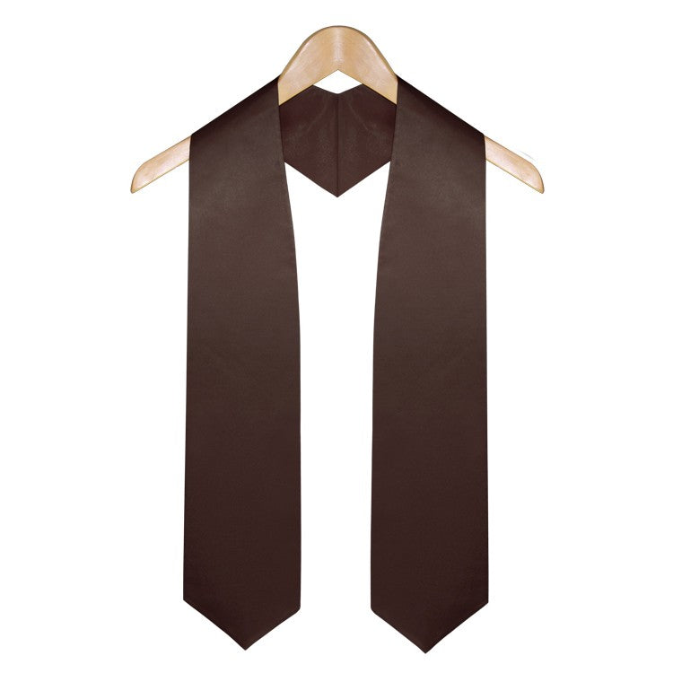 Brown Graduation Stole - Stoles.com