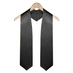 Black University & College Graduation Stole - Stoles.com