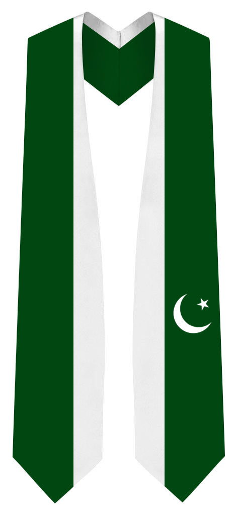 Pakistan Graduation Stole -  Pakistan Flag Sash