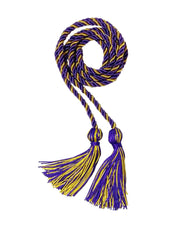Purple and Gold Intertwined Honor Cord Graduation Honor Cord - College & High School Honor Cords