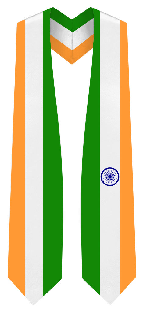 India Graduation Stole -  India Flag Sash