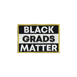 Navy BLACK GRADS MATTER Graduation Stole