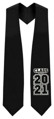 Black "Class of 2021" Graduation Stole