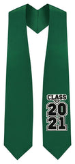 Hunter Green "Class of 2021" Graduation Stole