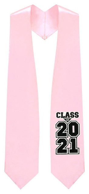 Pink "Class of 2021" Graduation Stole