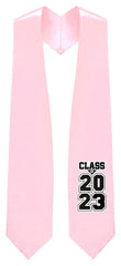 Pink "Class of 2023" Graduation Stole