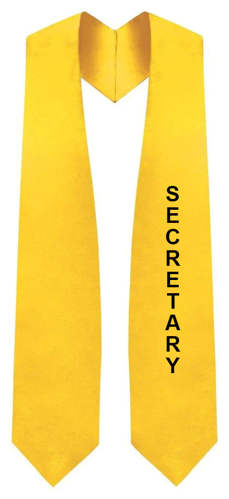 Secretary Class Officer Stole