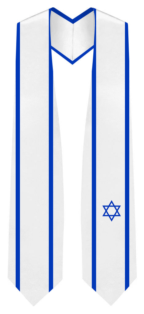 Israel Graduation Stole - Israel Flag Sash