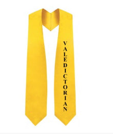 Gold Valedictorian Stole - Stoles.com