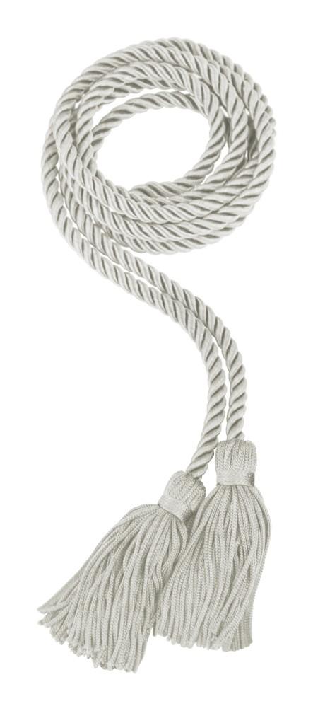 Silver Graduation Honor Cord - High School Honor Cords - Graduation Cap and Gown