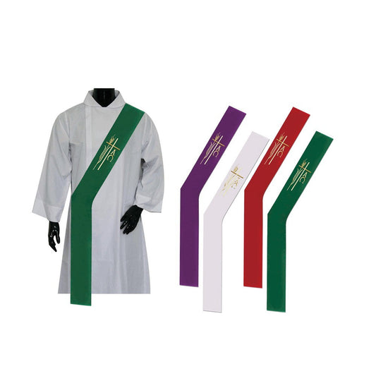 White Deacon Stole - Stoles.com
